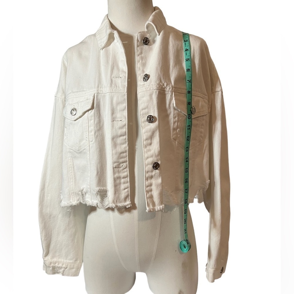 Love Tree White Denim Jacket